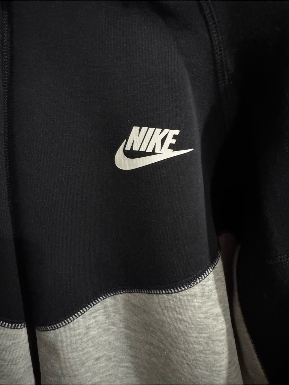 Nike Sportswear Tech Fleece Windrunner Full-Zip Hoodie Dark Grey Heather - Picture 3 of 5